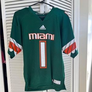 Adidas Jersey Miami Hurricanes Large Kids